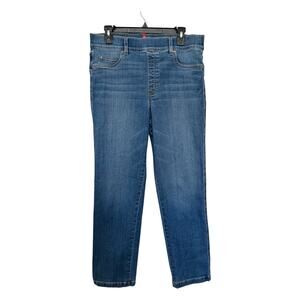 SPANX Vintage Indigo Womens Denim Jeans Straight Leg Pull On Size XL